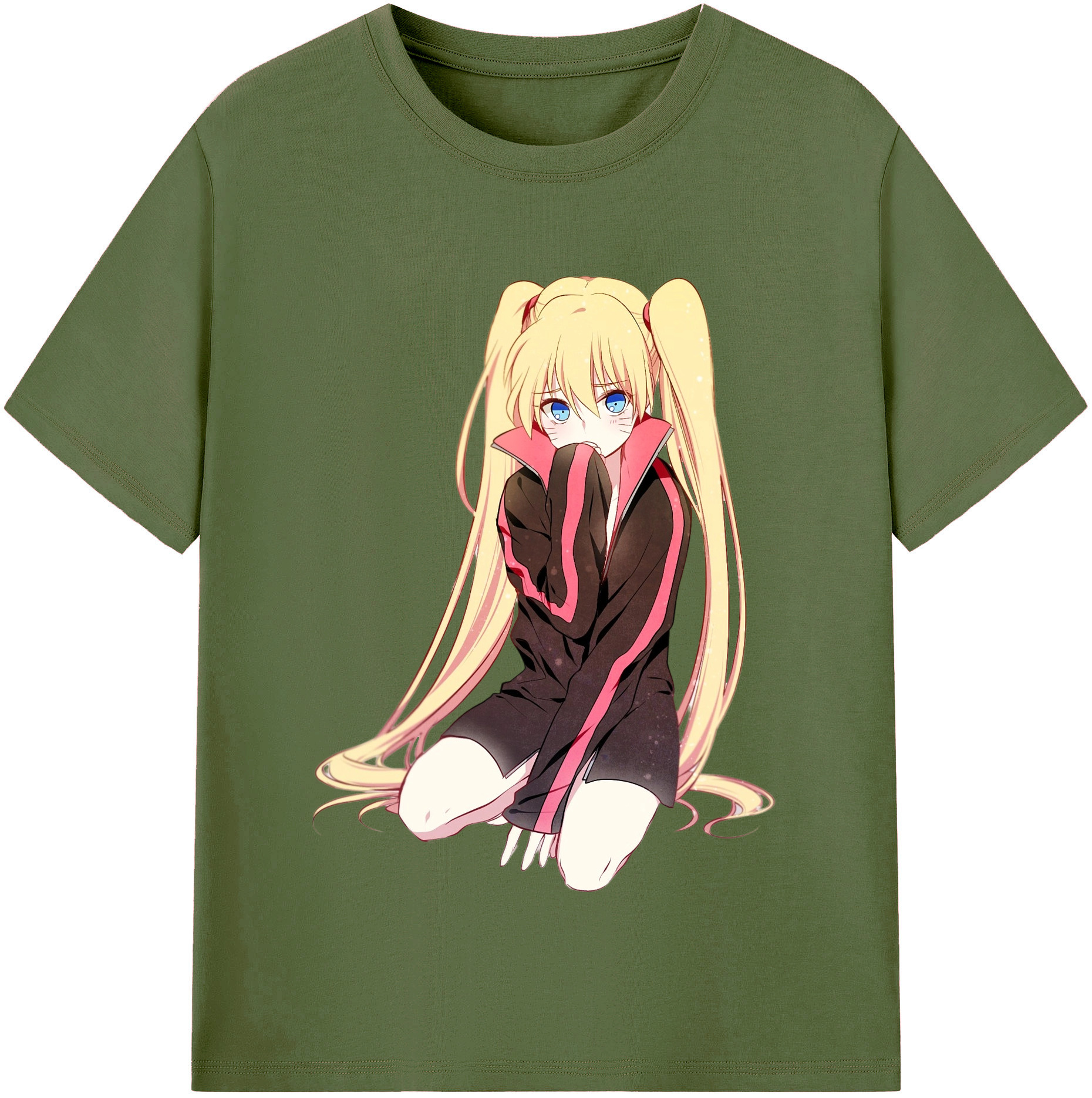 （画像用） NARUTO -ナルト- うずまき ナルト Uzumaki Naruto 綿100％半袖Tシャツ（フロントプリント）